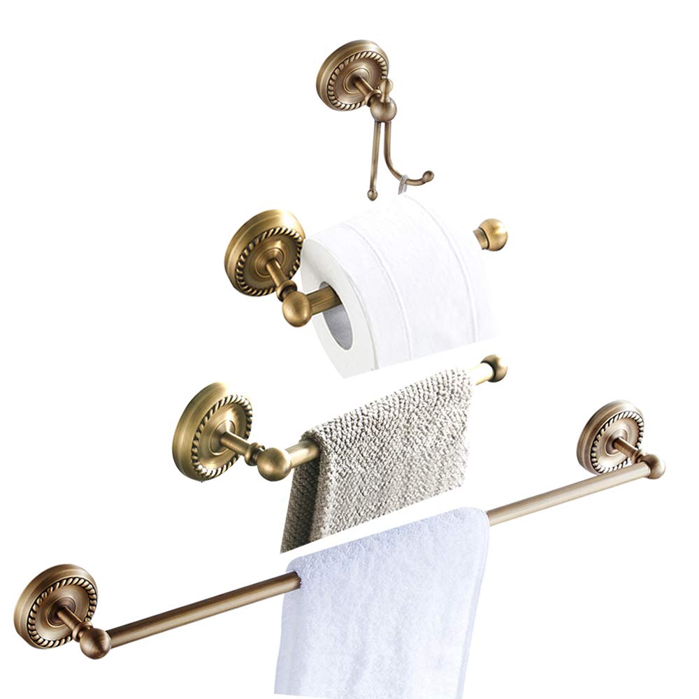 WOMAO Juego De Accesorios De Ba ntilde o De 4 Piezas Toallero Barra De