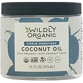 Wildly Organic Virgin Unrefined Cold Pressed Coconut Oil 14 Fl Oz - Organic, Raw, Non-GMO, Vegan, Pet-Safe, Rich Coconut Flav