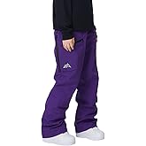 Women's Snowboard Pants Insulated Ski Snow Pants Waterproof Windproof Winter Baggy Cargo Hiking Pants