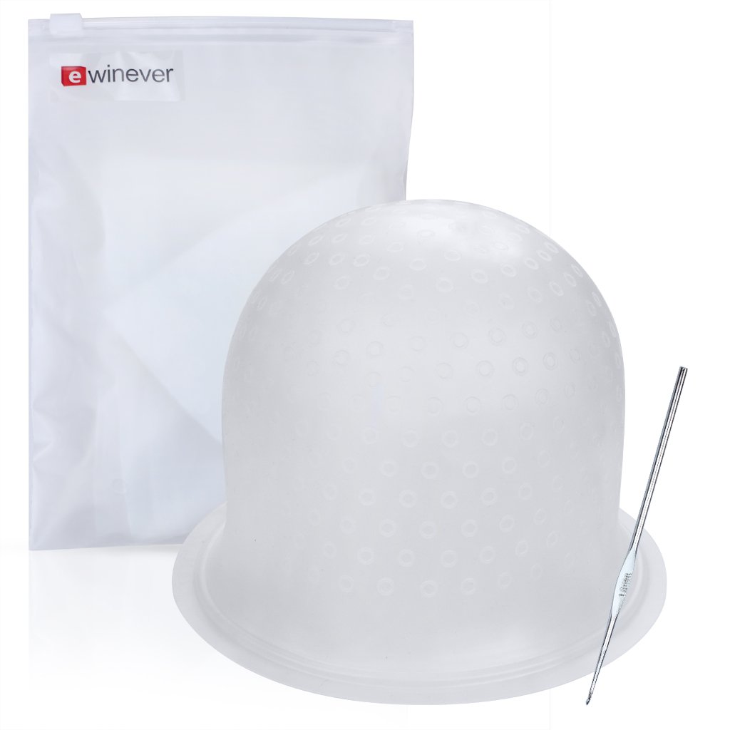 Highlighting Frosting Cap, Professional Salon Silicone Hairdressing Tools, with Coloring Hair Hook