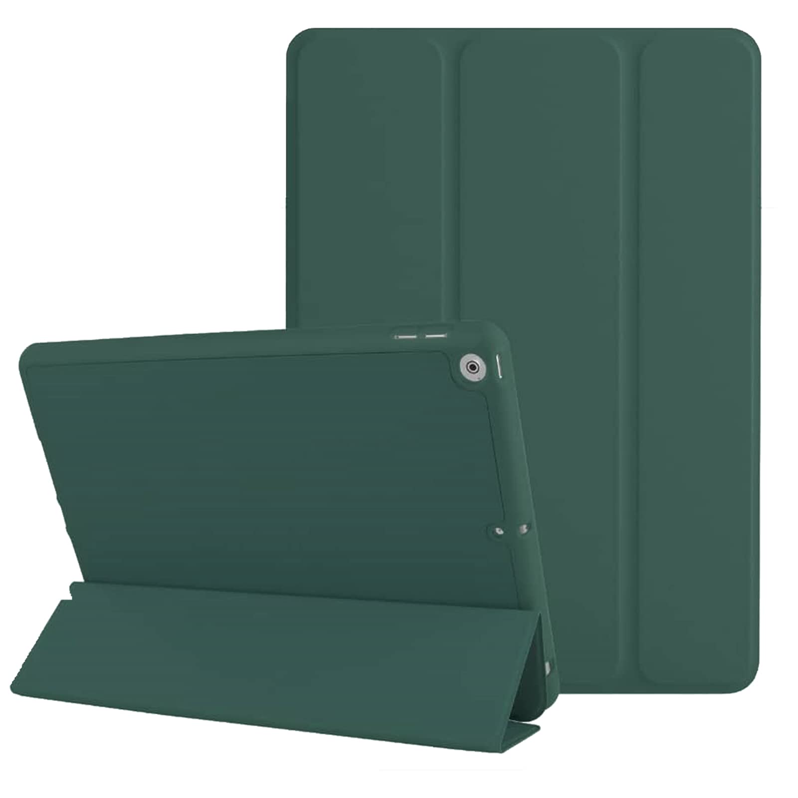 Case for iPad Air 5th Gen (2022), iPad Air 4th Gen (2020), iPad 11 Pro (2020/2018) Shockproof With Pencil support, Soft TPU Back, Smart magnetic Cover with Auto Wake/Sleep Function (Emerald Green)