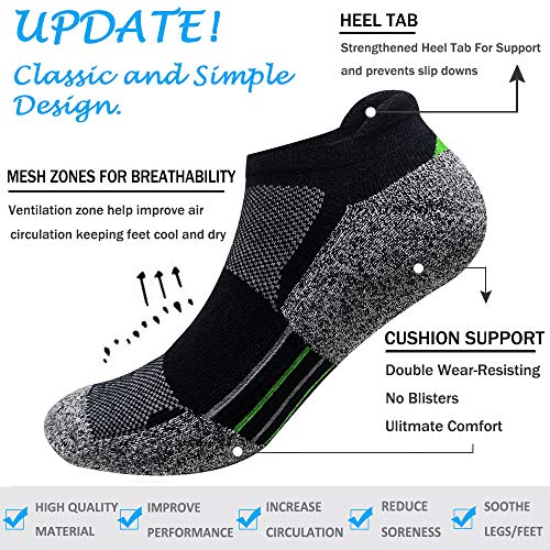 image for SunFeeling Men's Low Cut Athletic Socks Performance Comfort No Show Ru