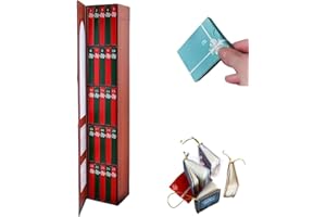 Derpexi 2025 Mini Book Ornament Advent, Book Lovers Gifts Calendar, Books Lovers Gifts Advent Calendar with 24 Book Gift, Christmas Books Countdown Calendar for Books Lovers, Holiday Decorations(Red)