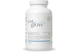 Just Glow Niacinamide 500mg, 250 Capsules - Vitamin B3 (as Nicotinamide) Supplement for Energy Production & Metabolism Suppor