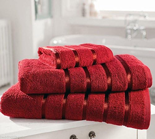 EGYPTO Premium Towels; Egyptian Cotton Bath Towel - Hotel Quality, Super Soft and Highly Absorbent, Red