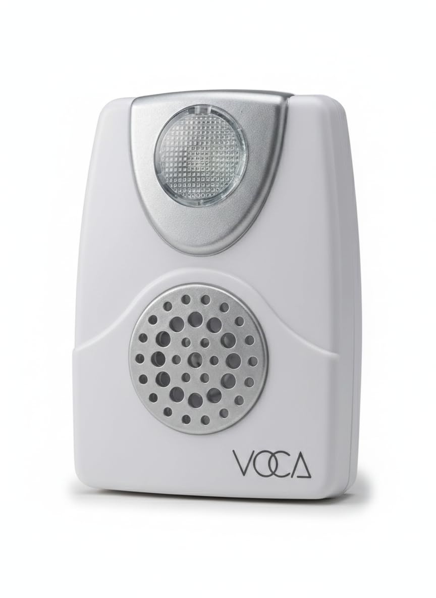 VOCA Telephone Ringer Amplifier, Boost up to 105db with LED Light Notification for Landline Phones, Wall Mountable, Ideal for Noisy and Hearing-Impaired Environments