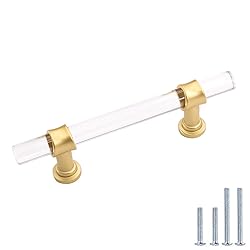 Peaha 25 Pack Brass Cabinet Pulls Dresser Drawer