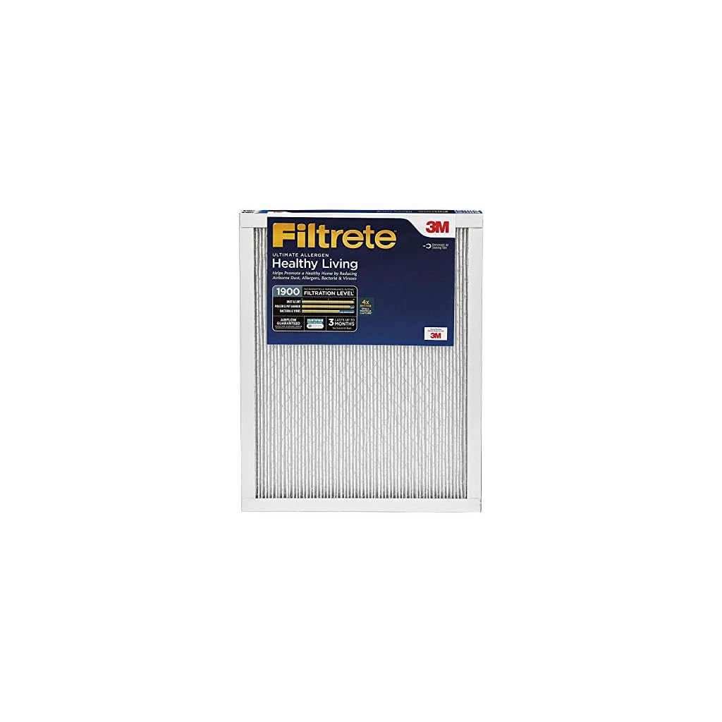 Filtrete 16x25x1 Furnace Air Filter MPR 1900 MERV 13, Healthy Living