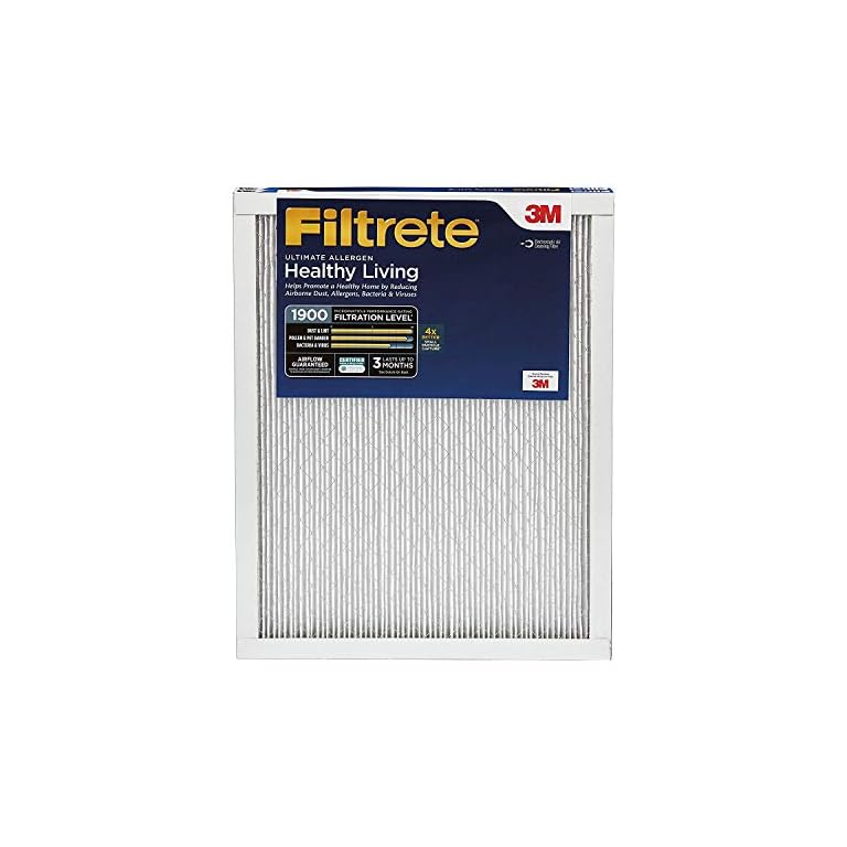 Filtrete 16x25x1 Furnace Air Filter MPR 1900 MERV 13, Healthy Living