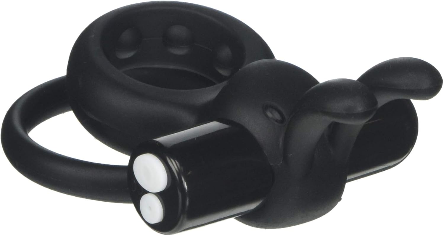 Screaming O Charged Ohare Rechargeable Wearable Rabbit Vibrating Cock Ring, Black, one Size - Image 3