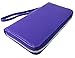 Womens RFID Blocking Wallet Classic Clutch Leather Wallet Card Holder Purse Handbag,purple