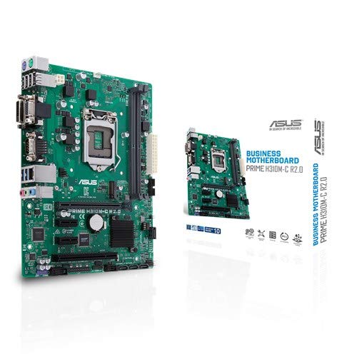 ASUS-Prime-H310M-C-R20-Placa-Base-Profesional-Micro-ATX-Intel-de-8a-y-9a-Gen-LGA1151-con-Funciones-de-Seguridad-y-fiabilidad-DDR4-2666-MHz-2-Puertos-COM-1-Puerto-TPM-M2-DVI-y-1-Cabezal-LPT1