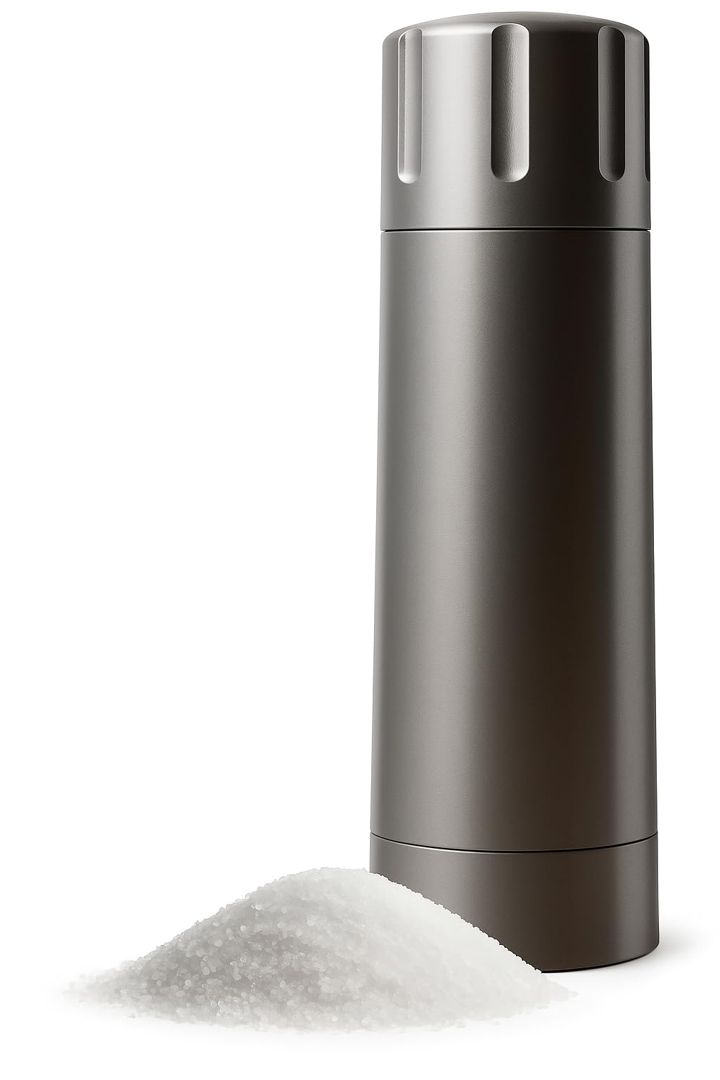 MANNKITCHEN Salt Cannon Salt Grinder - Professional Grade Heavy Duty, Refillable and Adjustable Coarseness Manual High Output Salt Grinder - Grind 10x Salt for Steaks, BBQ & More
