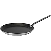 de Buyer CHOC Nonstick Crepe & Tortilla Pan - 10.25” - Ideal for Making & Reheating Crepes, Tortillas & Pancakes - 5-Layer PTFE Coating - PFOA Free - Made in France