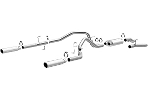 MAGNAFLOW EXHAUST PRODUCTS MagnaFlow Cat-Back Performance Exhaust System Street Series Kit 16520 - Designed for the 2004-2010 Ford F-150 & 2006-2008 Lincoln Mark LT, 3in Main Piping, Polished Finish 3.5in Exhaust Tip