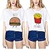 Weigou Summer Crop Tops Women Best Friends Printed Shirt T Shirts Sisterhood Funny Tees