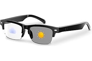 padom Smart Glasses, Open-Ear Sound Mic &amp; Speakers, Smart Audio Polarized Sunglasses with Photochromic Lenses, IPX4 Waterproof, Voice Assistant, Unisex Bluetooth Glasses for Travel, Working &amp; Driving4.2 out of 5 stars 943 offers from $17.99