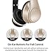 Bluetooth Headphones Over Ear, Mkay Wireless Stereo Headset V4.2 with Deep Bass, Foldable & Lightweight, Perfect for Cell Phone/TV/PC/Travelling (Gold)thumb 4