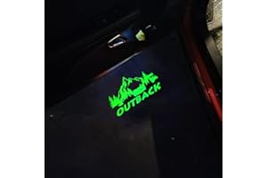 uunonaha Never Fade Car LED Door Logo Projector Puddle lamp, for Outback Accessories Door Light Logo LED Laser Car Courtesy Step Light HD Compatible with Outback