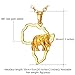 U7 Africa Map Pendant With Elephant Design 18KGP Stamp Gold Plated Chain African Style Ethiopian Jewelry Pendant Necklace