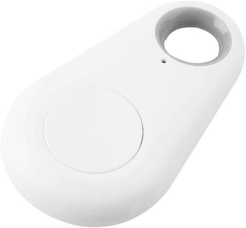KinshopS Mini 4.0 GPS Traker Waterdrop Necklace Locator Portable Anti-lost Key Finder Pets Dog Cat Tracker Two Way Alarm Anti-Theft Device Fashion Waterproof Pet Locator Collar,white (White)
