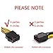 【CPU to GPU】CPU 8pin to Graphics Video Card Double PCI-E 8Pin(6+2Pin) Power Supply Cable, Splitter PCI Express Graphics Card Connector PC Power Cable Wire CPU for Graphics Card BTC Miner (2 Pack)