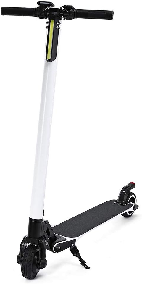 XINHUANG Electric Scooter, Carbon Fiber, 250 watt Motor, 4.4 Ah Battery, 25 km/h, only 6.5 kg, e-Scooter, e-Scooter, Product Video, White