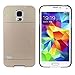 ABC 1pc Fashion Luxury Brushed Aluminium Metal Hard Case Cover for Samsung Galaxy S5 I9600 (Gold)