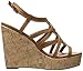 Madden Girl Women's Elmaa Wedge Sandal, Cognac Paris, 7.5 M US