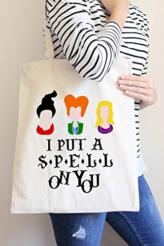 I Put A Spell On You Tote Bag in Natural Color