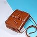 GBSELL Women Vintage Leather Purse Cross Body Shoulder Messenger Bag (Brown)