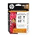 HP 62 Black & Tri-color Enrollment Instant Ink Kit with $20 Service Credit, 2 Cartridges (1VU45AN) SIGN-UP WITH HP INSTANT INK SERVICE REQUIRED FOR CARTRIDGES TO WORK for HP ENVY 5540 5541 5542 5543 5544 5545 5547 5548 5549 5640 5642 5643 5644 5660 5661 5663 5664 5665 7640 7643 7644 7645 HP Officejet 258 5740 5741 5742 5743 5744 5745 5746 8040 Does not work with OfficeJet 200 or 250