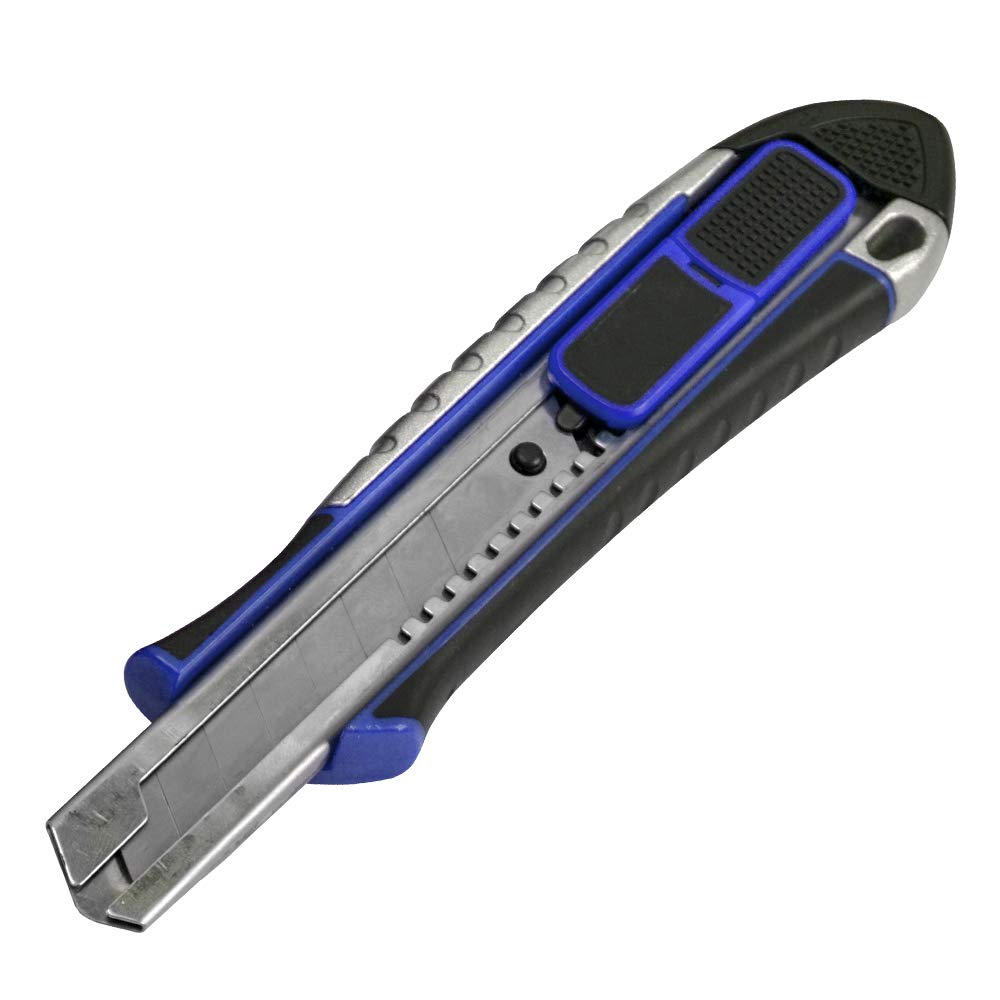 Faithfull FAITKRS18HD Heavy-Duty Trimming Knife - Retractable Snap-Off Blade 18mm