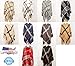 2PLY 100% Cashmere Blanket Oversized Scarf OS Tartan Nova Check Scotland Wool Plaid (Red Black White Nova Tartan Check Plaid)