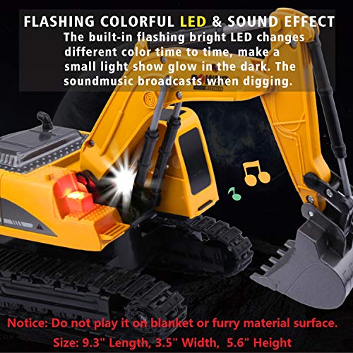 6CH Remote Control Excavator for Boys Remote Control Truck RC Tractor