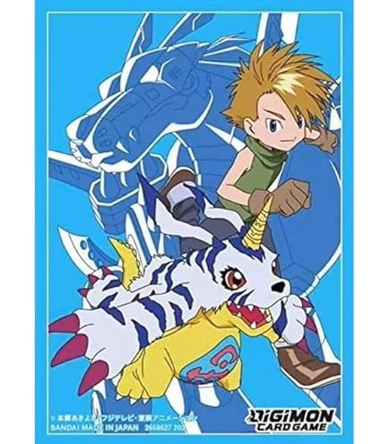 Amazon.com: BANDAI Digimon Card Game Official Card Sleeve 2022 Gammammon,  Jerry Mon, Angoramon - 64 Colored Vinyl Sleeves (67mm x 92mm)