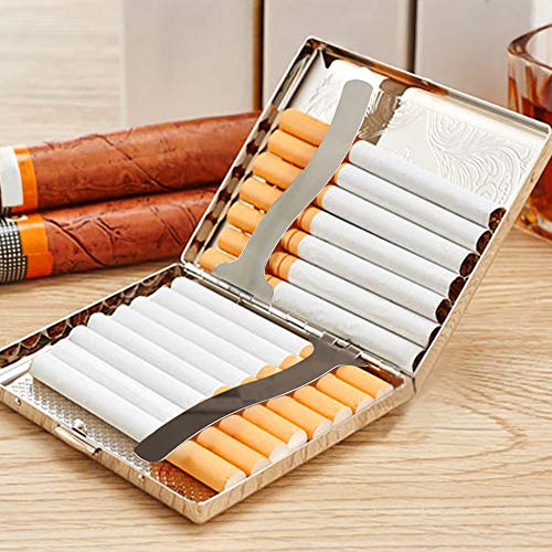 Cigarette Case for 20 pcs Popular Size (84mm) Classic Silver - Thumbnail 4