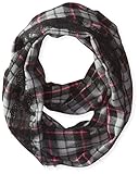 Betsey Johnson Women's Plaid Lace Infinity Scarf