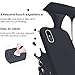 Compatible with iPhone Xs/X Case, iPhone 10 Case, JASBON Liquid Silicone Phone Case with Free Screen Protector Gel Rubber Shockproof Cover Full Protective Case for Apple iPhone Xs/X-Black