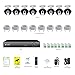 Security Camera System, A-ZONE Security 1080p 8 Channel PoE IP Security Surveillance Camera System with 8 Outdoor/Indoor 1080P Security Camera, Free Remote View, Super HD Night Vision- No Hard drive