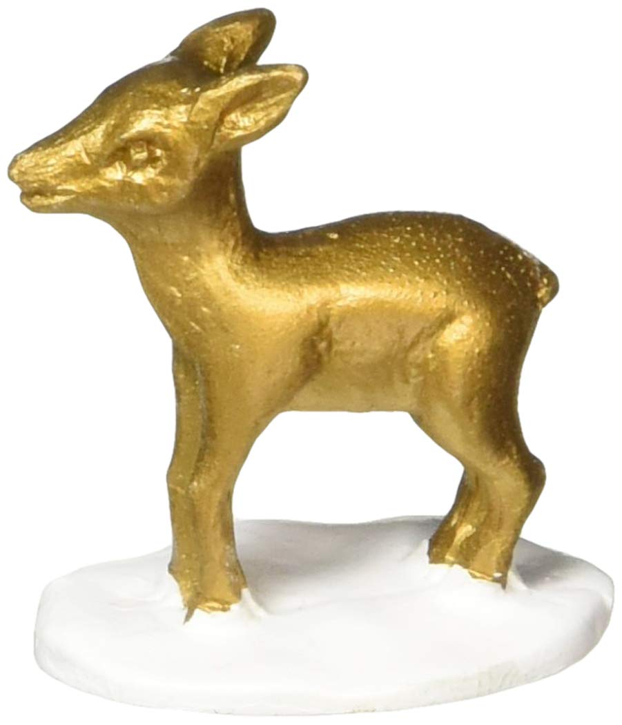 Creative Party F364 Gold Baby Deer Cake Toppers-12 Pcs