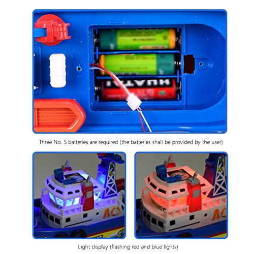 Electric Boats for Kids, Children's Electric Fire Boats Creative Music Water Jet Model Toy Boats
