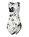 Lock and Love LL WT1065 Womens Sleeveless Tie-Dye Tunic Tank Top XXL White_Black