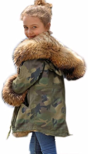 fluffy girls jacket