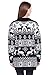 Womens Oversized Christmas Reindeer Cardigan (Large, Black Reindeer Cardigan)