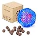 FULNEW IQ Treat Ball Interactive Dog Food Dispenser Durable Dog Chew Toy Ball for Dog Playing, Chewing, Tooth Cleaning (Blue)