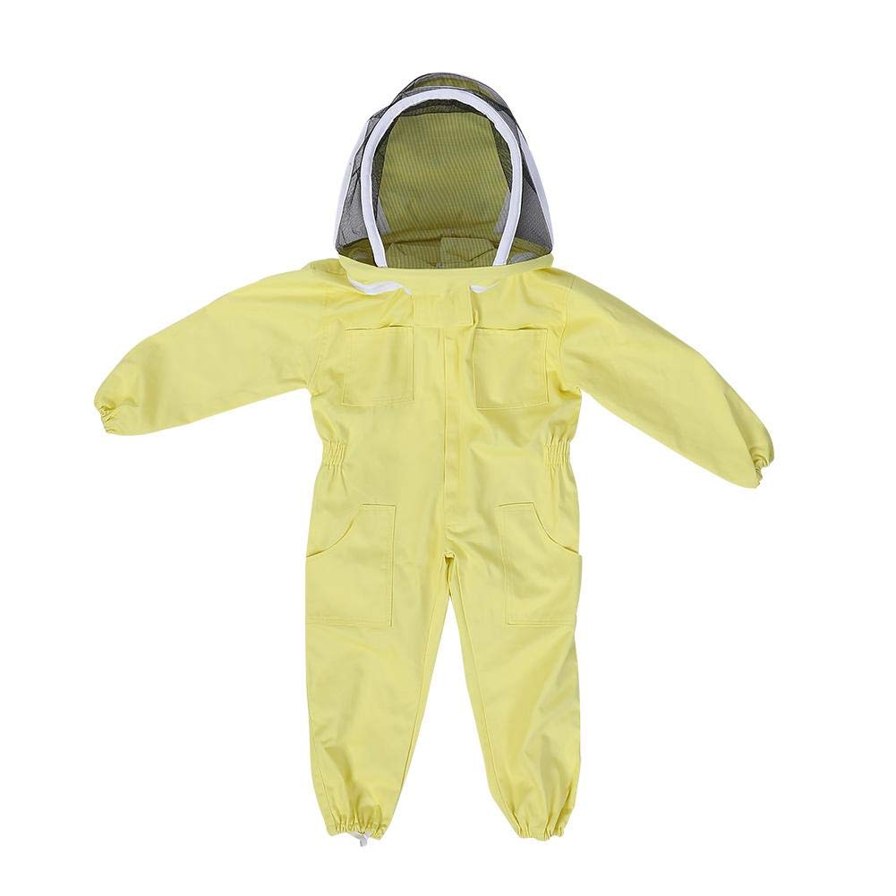Aramox Beekeeping Suit,Professional Children's Beekeeping Protective Suit Bee Farm Visitor Protect Equipment Jumpsuit (M)