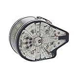 Vandor 99770 Star Wars Millennium Falcon Shaped Tin Metal Lunchbox Tote with Handle, 7.5 x 3 x 7.75 Inches, Multicolor