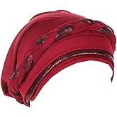 Turban Hats for Women - Twisted Bright Silky Headscarf Braid Chemo Headwrap Grate for Cancer Head Cover