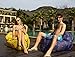MAMBLE Inflatable Lounger Chair with Carry Bag, Air Chair for Camping, Fishing, Traveling, Swimming Pool and Beach Parties, Portable and Lightweight Purple